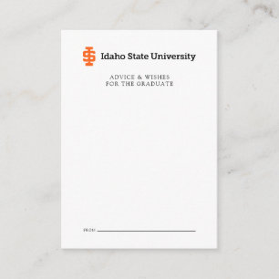 Idaho State University Official Logo Design Card
