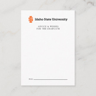 Idaho State University Official Logo Design Card
