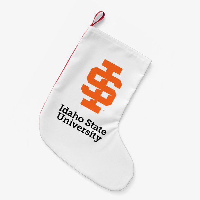 Idaho State University Official Logo Design Small Christmas Stocking (Front (Hanging))