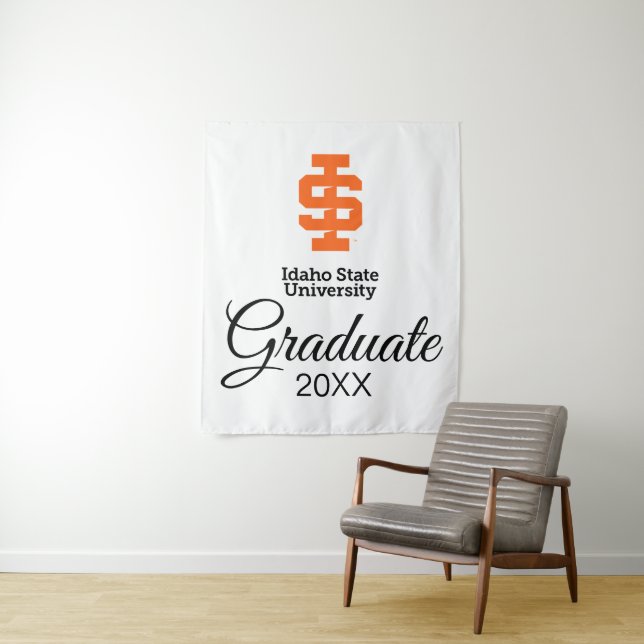 Idaho State University Official Logo Design Tapestry (In Situ)