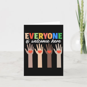 Idaho Teacher Everyone Is Welcome Here Men Women 1 Card