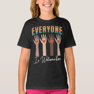 Idaho teacher, fist hand support, everyone is welc T-Shirt