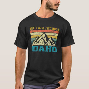 Idaho The Last Frontier Retro Vintage Mountains So T-Shirt