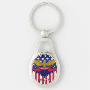 Idaho USA Flag  Keychain