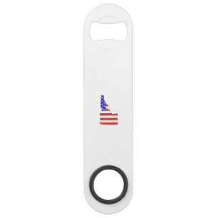 Idaho USA silhouette state map Bar Key