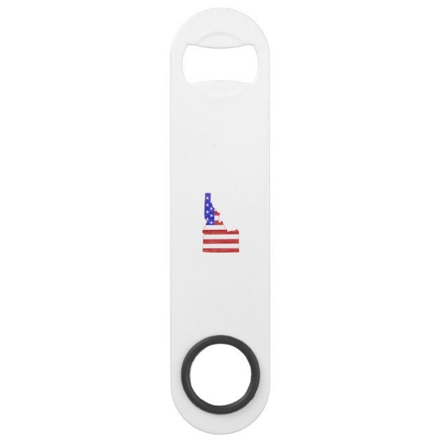 Idaho USA silhouette state map Bar Key (Front)