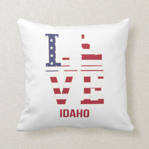 Idaho USA State Love Throw Pillow