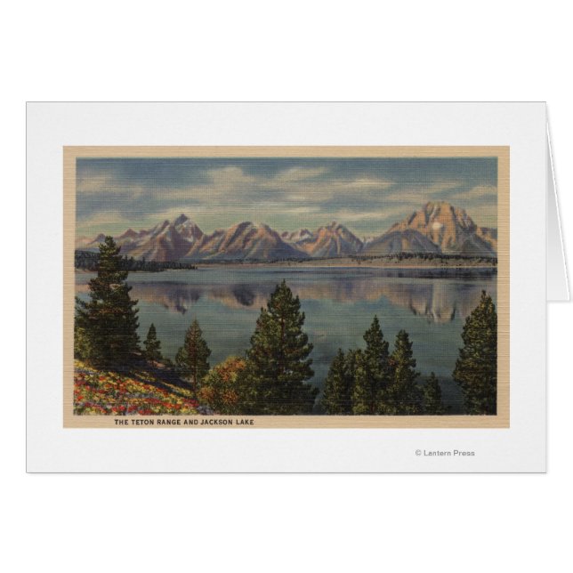 Idaho - View of the Teton Range & Jackson Lake (Front Horizontal)