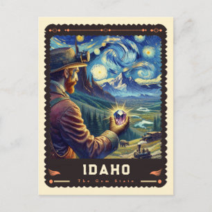 Idaho Vincent Van Gogh Inspired Postcard