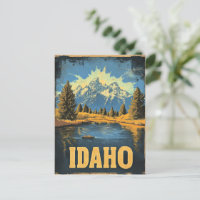 Idaho vintage travel poster