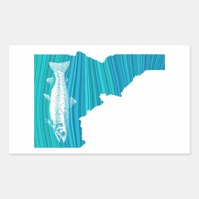 Idaho Wave Fishing Sticker (Front)