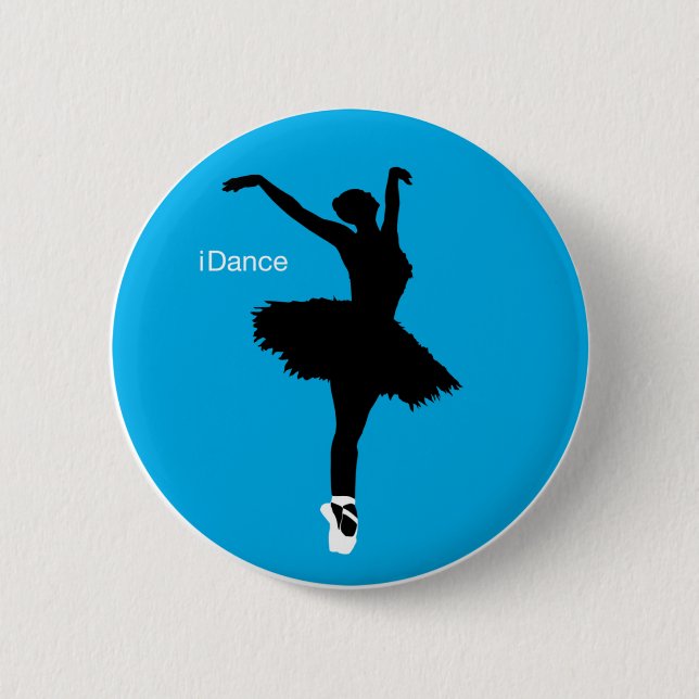 iDance (Blue) 2 Inch Round Button (Front)