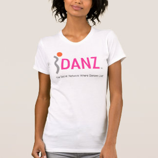 iDANZ Logo White Camisole Fitted T-Shirt