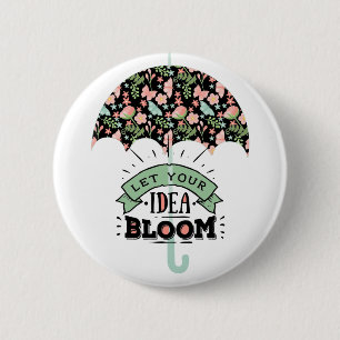 Idea Bloom Umbrella 2 Inch Round Button