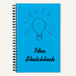 Idea Blue Sketchbook  Notebook