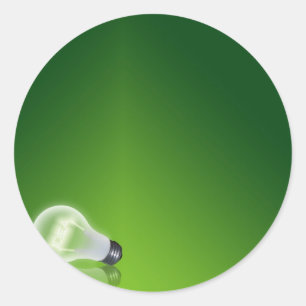 idea Bulb Classic Round Sticker