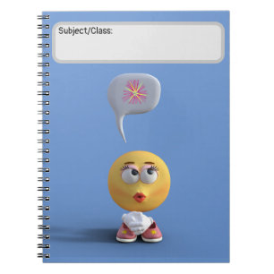 "Idea Emoji" (Blue) Notebook