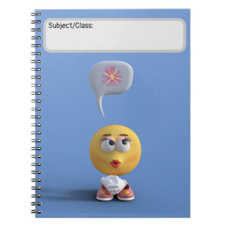 "Idea Emoji" (Blue) Notebook