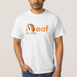 iDeaf-hearing aid, RIT/NTID -ABSdesigns T-Shirt