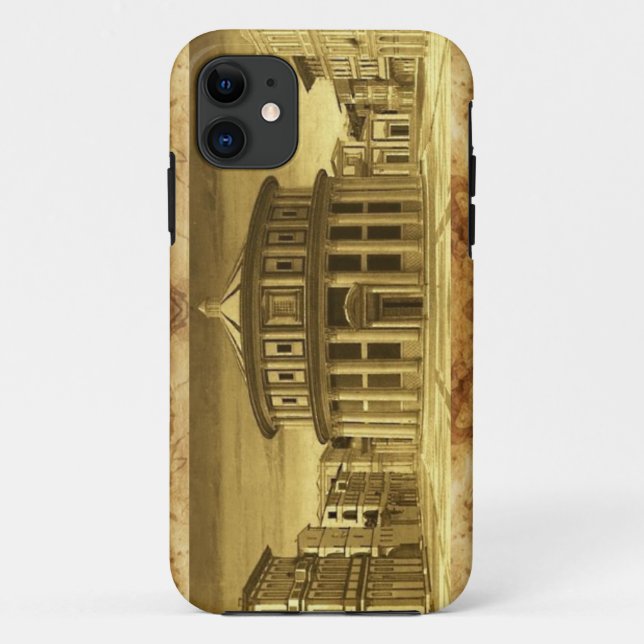 IDEAL CITY.Antique Parchment Case-Mate iPhone Case (Back)