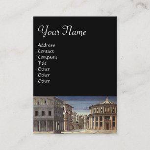 IDEAL CITY,black Business Card