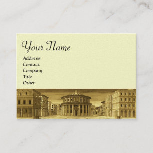 IDEAL CITY,bright  platinum metallic paper,silver Business Card