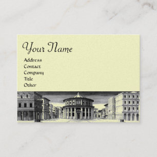 IDEAL CITY,bright  platinum metallic paper,silver Business Card
