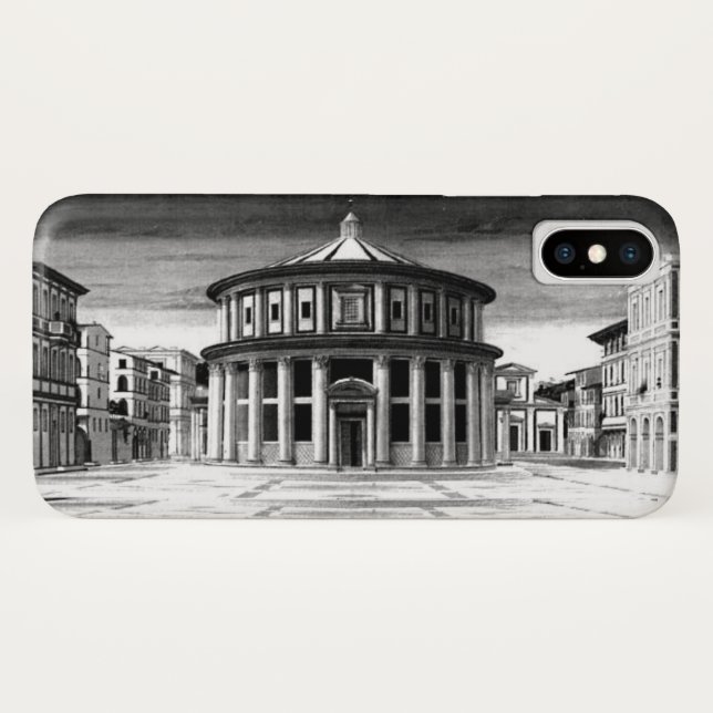 IDEAL CITY Renaissance Architecture Black White Case-Mate iPhone Case (Back (Horizontal))