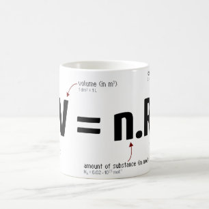 Ideal gas law coffee mug