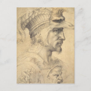 Ideal head of a warrior postcard