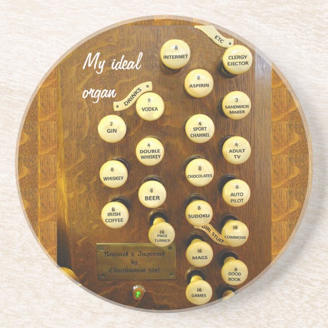 Ideal organ coaster (Front)