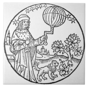 Ideal Portrait of Aristotle (384-322 BC), copy of Tile