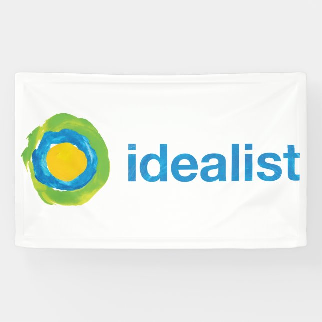 Idealist Banner (customize size + material) (Horizontal)