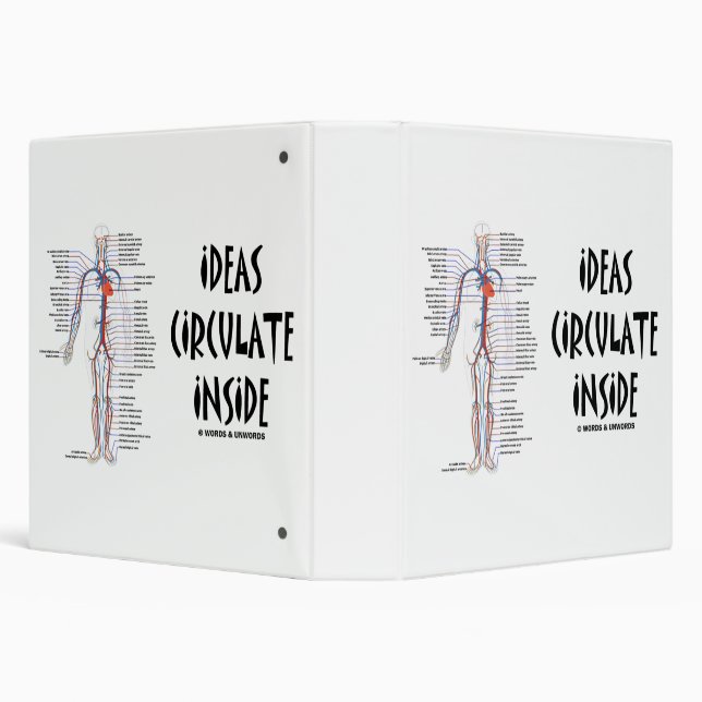 Ideas Circulate Inside Circulatory System Binder (Background)
