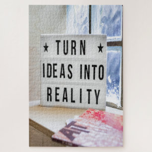 Ideas Into Reality Motivational Jigsaw Puzzle