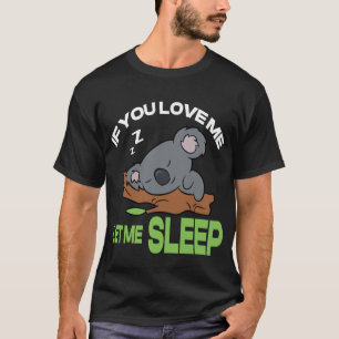 Idée cadeau animal mignon T-shirt koala endormi-pr