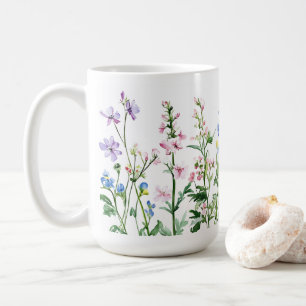 Idée cadeau Fleur colorée 🌸 tasse de café 15oz