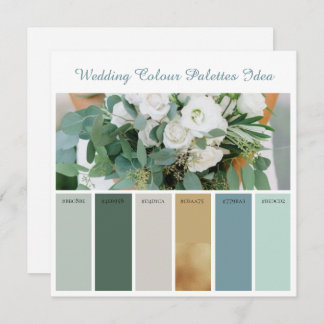 Idée de Cartes de Palettes de Couleurs de Mariage