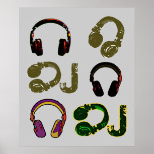 Idée de déco d'écouteurs DJ cool