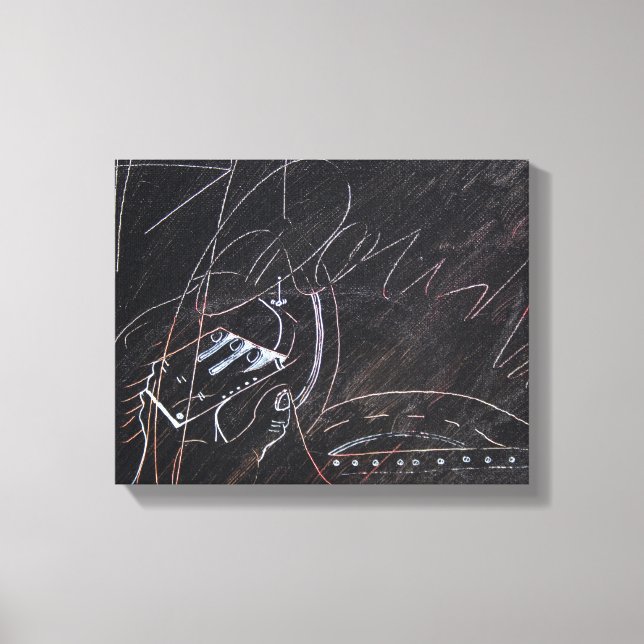 Idees Blanches et Tableaux Noirs 3 detail Canvas (Front)