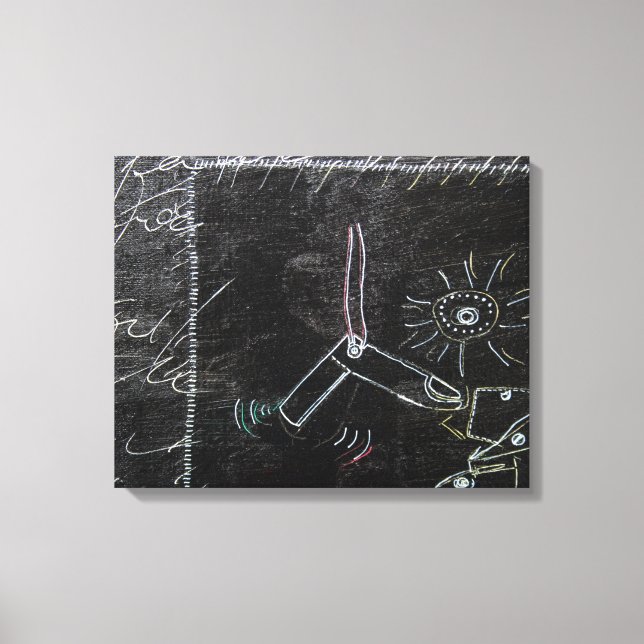 Idees Blanches & Tableaux Noirs 1 en4pieces Toile (Recto)