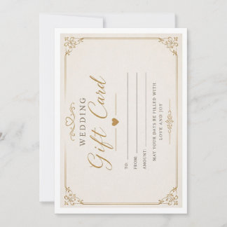 Idées de cartes de cadeaux de mariage élégantes