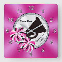Idées De Chambre Cheerleader, Horloges Mur Rose Ch