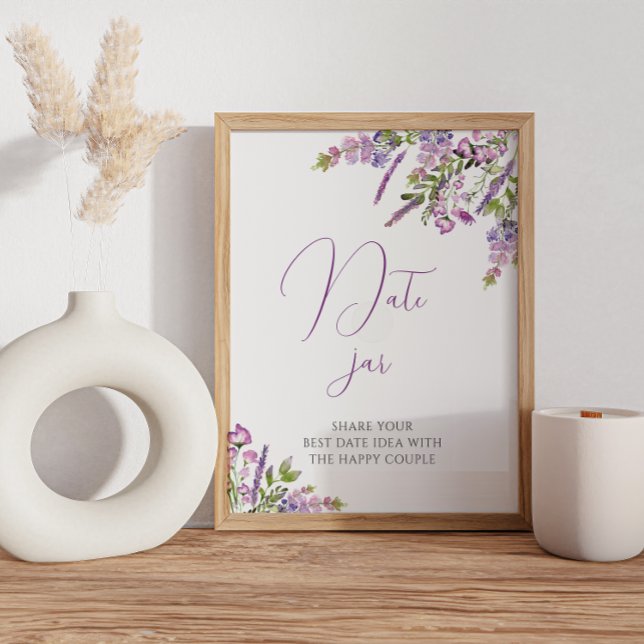 Idées de soirée en date au lilas violet Affiche de (Créateur téléchargé)