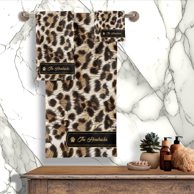Idées sauvages Étiquette d'or Leopard blanc ID1160 (Créateur téléchargé)