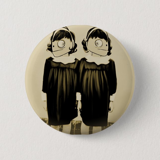 IDENTICAL CLONE 2 INCH ROUND BUTTON (Front)