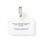 Identification de l'ID photo Badge de carte person