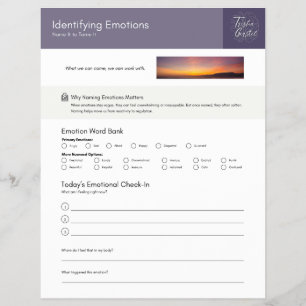 Identify & Surf Emotions Sheet