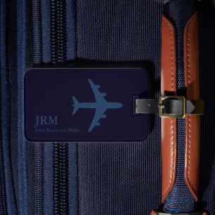 Identify Travel Bags with very-dark-blue Luggage Tag