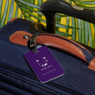 Identifying Airplane Traveller Baggage Luggage Tag
